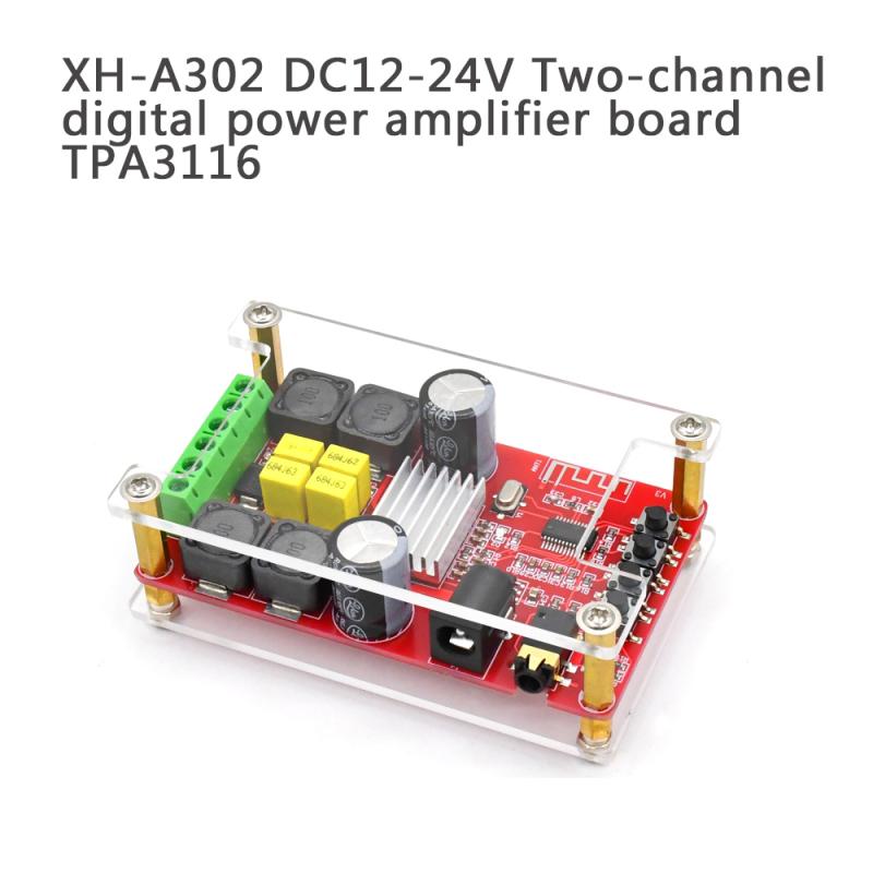 XH-A302 Bluetooth 5.0 TPA3116 Двухканальный стерео Bluetooth цифровой аудиоусилитель Плата AUX AMP