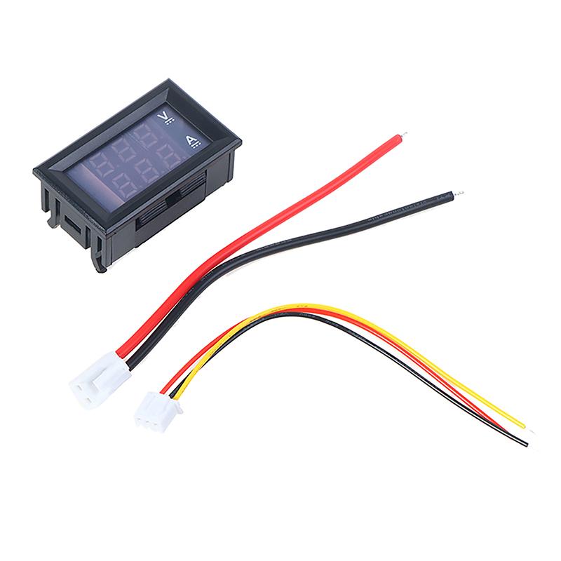 0.28" Светодиодный DC0-100V 10A Цифровой вольтметр амперметр 2-в-1 Мультиметр Тестер Детектор Двойной светодиодный дисплей Автомобильный