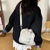 2025 New Crossbody Bag Korean Niche Lightweight Casual Nylon Drawstring Exquisite Commuter Mobile Phone Bag Handbag