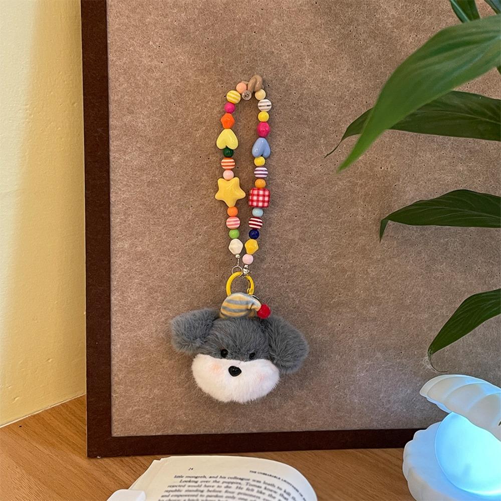 Cartoon Beaded Phone Charm Anti-lost Phone Wrist Strap New Phone Chain Phone Accessories