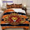 Royal Lion Emblem Three-piece set (1 * duvet cover + 2 * pillowcase, without core) Duvet cover and pillowcase Soft and comfortable Bedding set Bedding