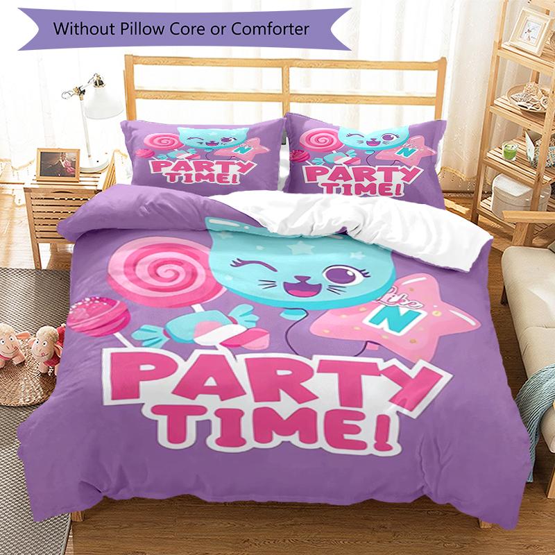 3pcs Like Nastya Bedding Set Duvet Cover Closure Includes 1 Duvet Cover & 2 Pillowcases, Soft and Comfortable for All Seasons.