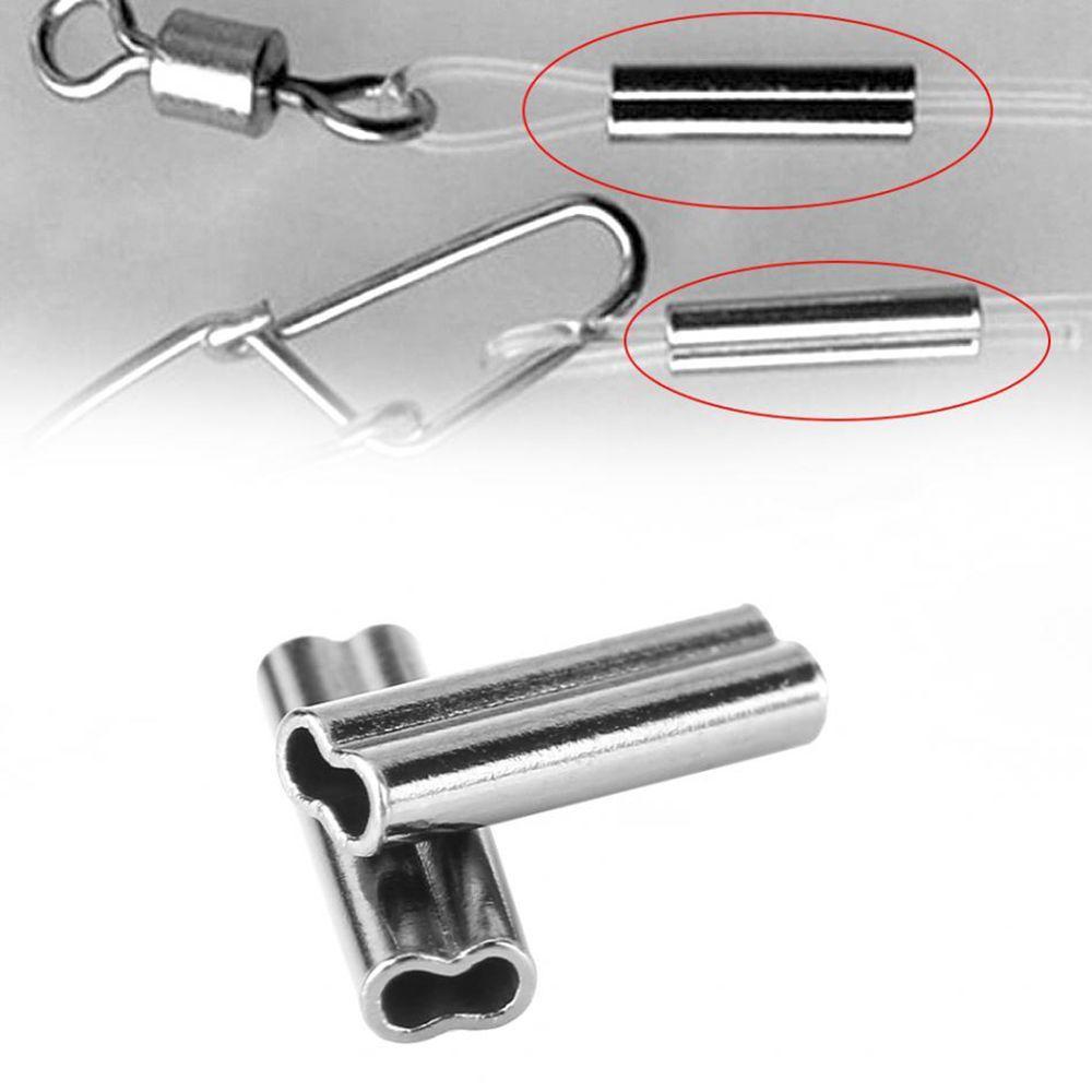 Hot Oval High Quality Line Crimping Sleeves Fishing Wire Tube Stainless Steel Double Copper Tube