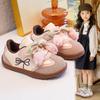 Girls Tulip Sneakers 2025 Autumn New Children's Board Shoes Girls German Training Shoes Bow Casual Shoes