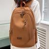 Neutral Style Backpack For Men And Women, Suitable For Students For School And Travel. Made Of Denim Material.