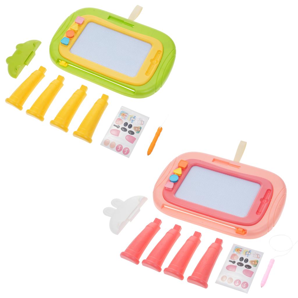 Магнитная доска для рисования, стираемая доска для эскизов, рисования, дудлов с 4 штампами, раннее обучение Эд