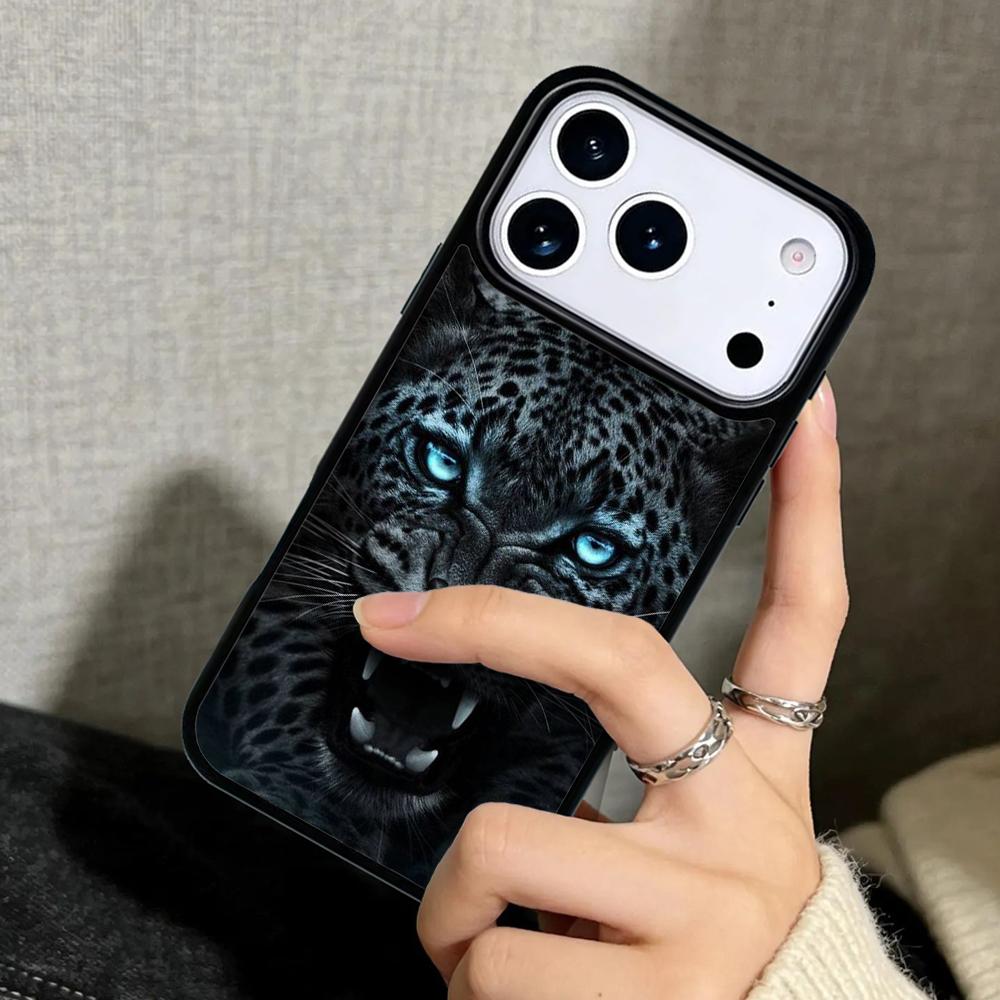 Чехол Case для iPhone 17 Air 16 Pro Max 15 Plus 11 13 Mini 14 12 Задняя крышка телефона Лев тигр животное крутой