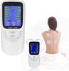 TENS EMS 4 Channel Rechargeable Combo Machine Unit - Muscle Stimulator + Back Pain Relief and Management- 24 Programs/Backlit
