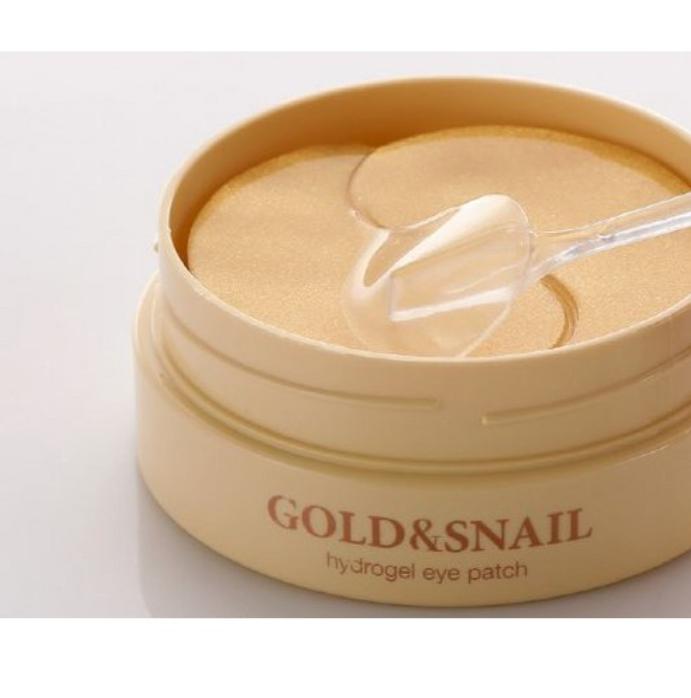 Petitfee Гидрогелевые патчи для глаз Gold & Snail 60 шт. – Уход за глазами и увлажнение