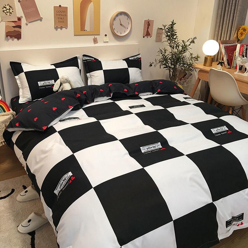 Прекрасная кровать, вымытый хлопок, комплект одеял с сердечками для девочек, комплект принцессы ветра, четыре предмета