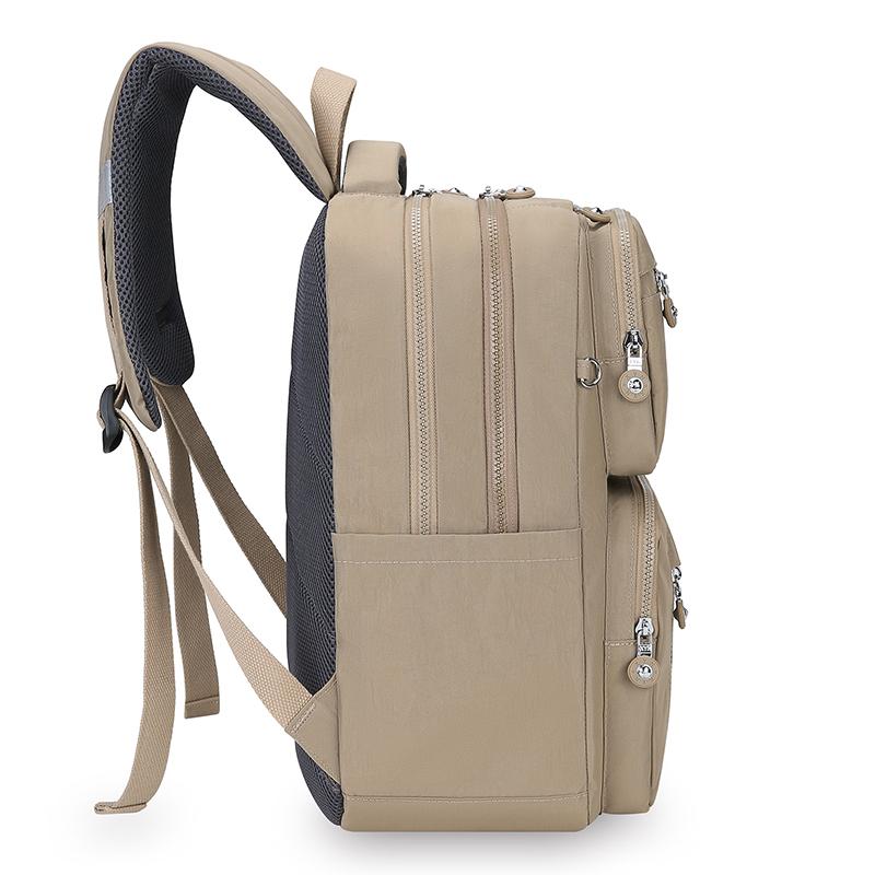 Large Capacity Backpack Multi-Layer Student Schoolbag Lightweight Nylon Backpack