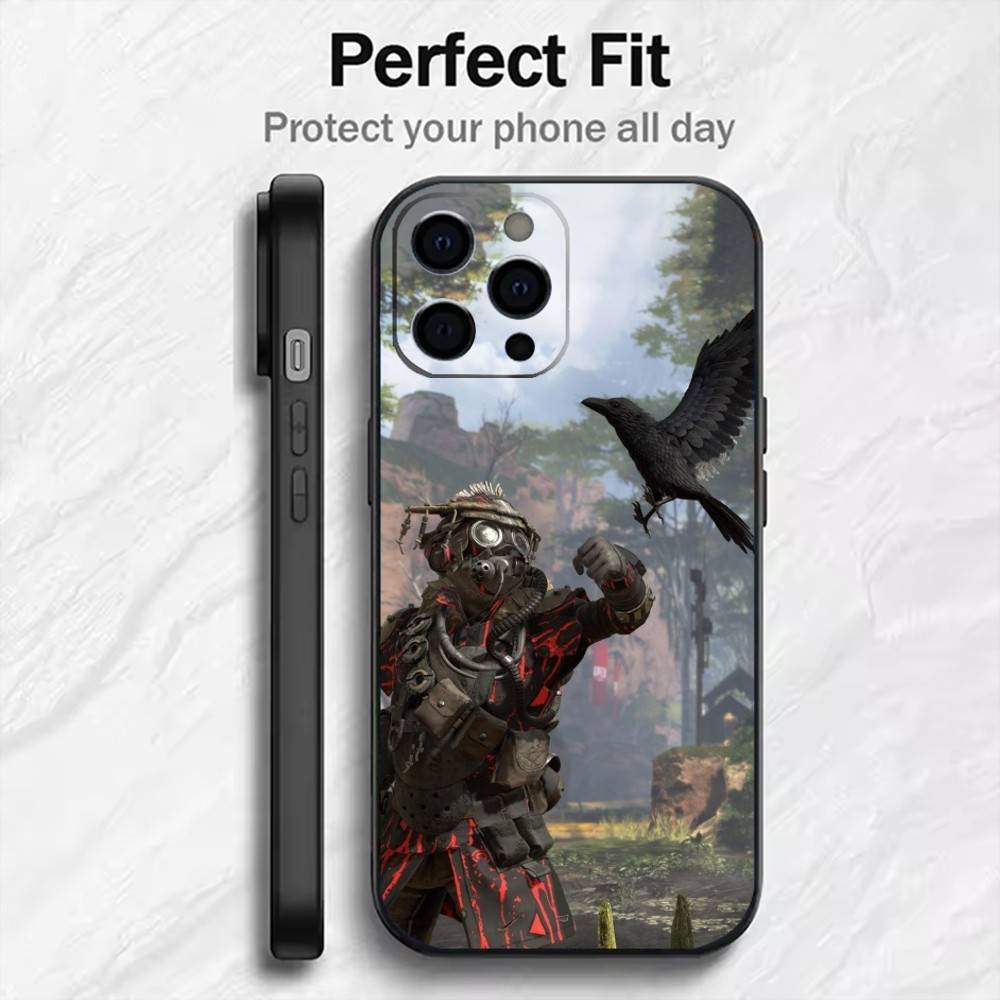 Game A-Apex L-Legends Ptinted Phone Case For iPhone17,16,15,14,13,12 Plus,Max Soft Silicone Black Cover