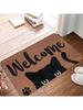 Black Cat Carpet Cute Cartoon Doormat Soft Welcome Mat Carpet For Live Room  Rug For Bedroom Outdoor Carpet Home Decorati
