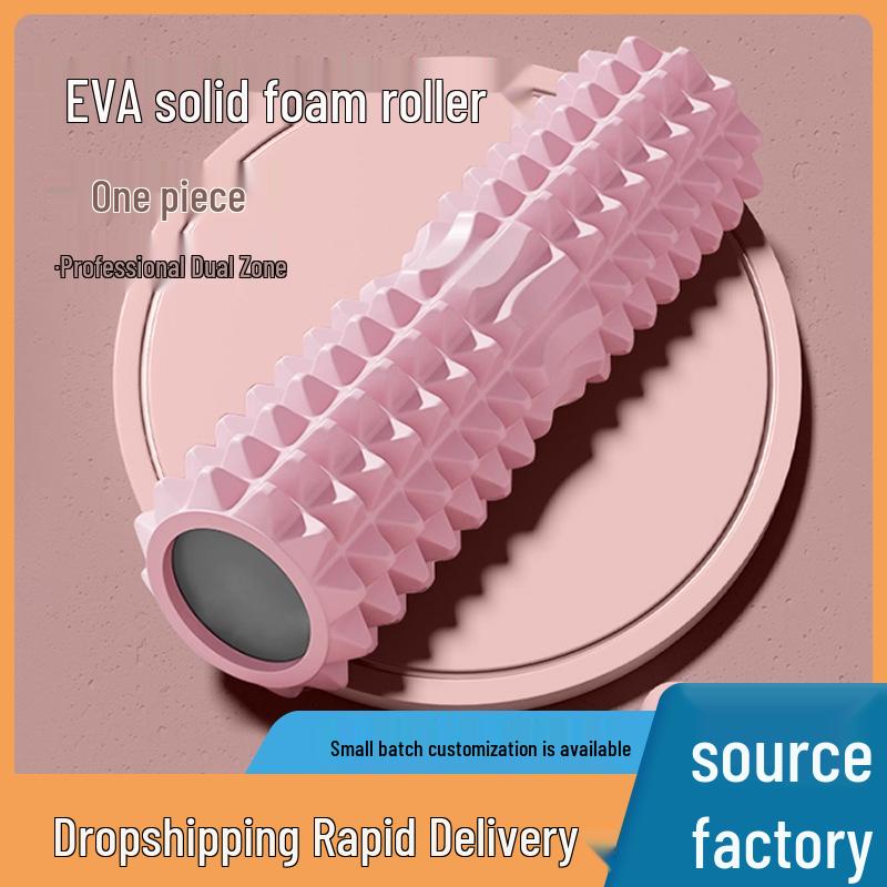 Crescent High-Intensity Foam Roller: Slimming Leg & Calf Massager with Hollow Wolf Tooth Design