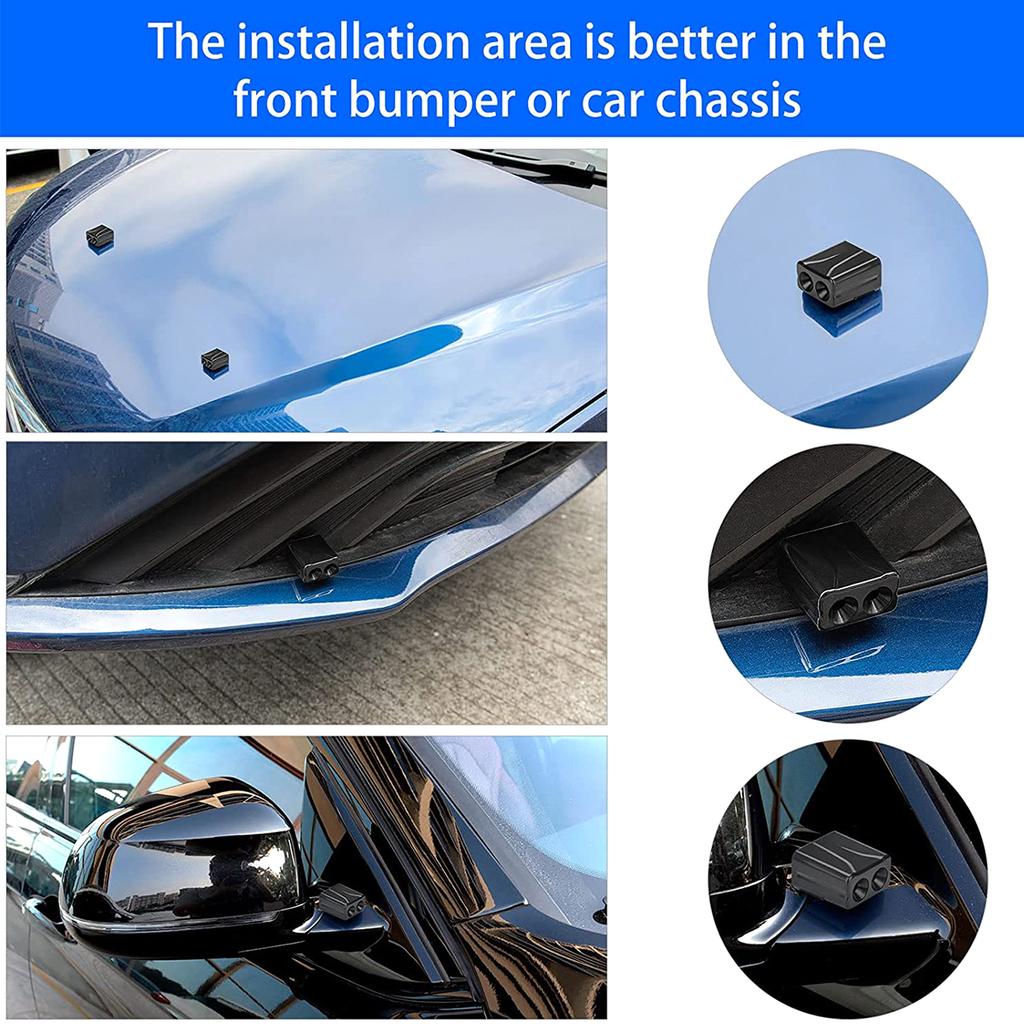 4/6 шт. Автомобильный свисток от оленей Самоклеящийся Автомобильный рожок для отпугивания оленей Предупреждающие устройства Двойная конструкция Автомобильные ультразвуковые и ветровые устройства для отпугивания оленей