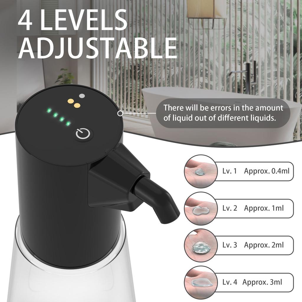 Automatic Induction Soap Dispenser Touchless Hand Sanitizer Machine Electric Smart Sense Shampoo Dispenser for Kitchen Bathroom