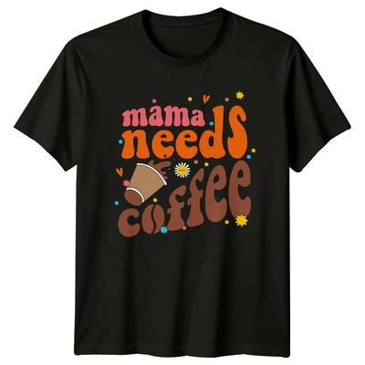 Mama Needs Coffee T-Shirt, Mothers Day Graphic Tee, Retro Style