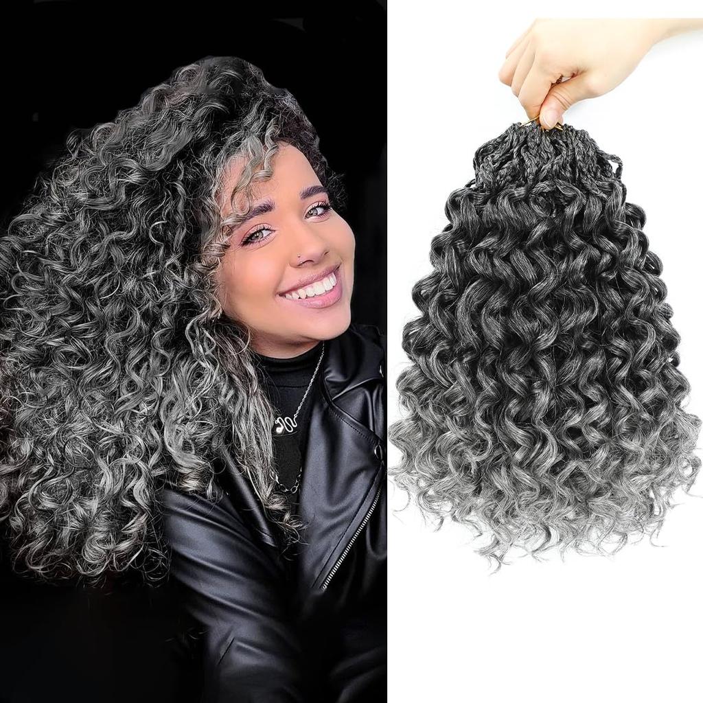 Коробка Gogo Curl Crochet Hair для черных женщин, с петлями, короткие, океанская волна, crochet hair, водная волна, пляжный curl, crochet braiding hair