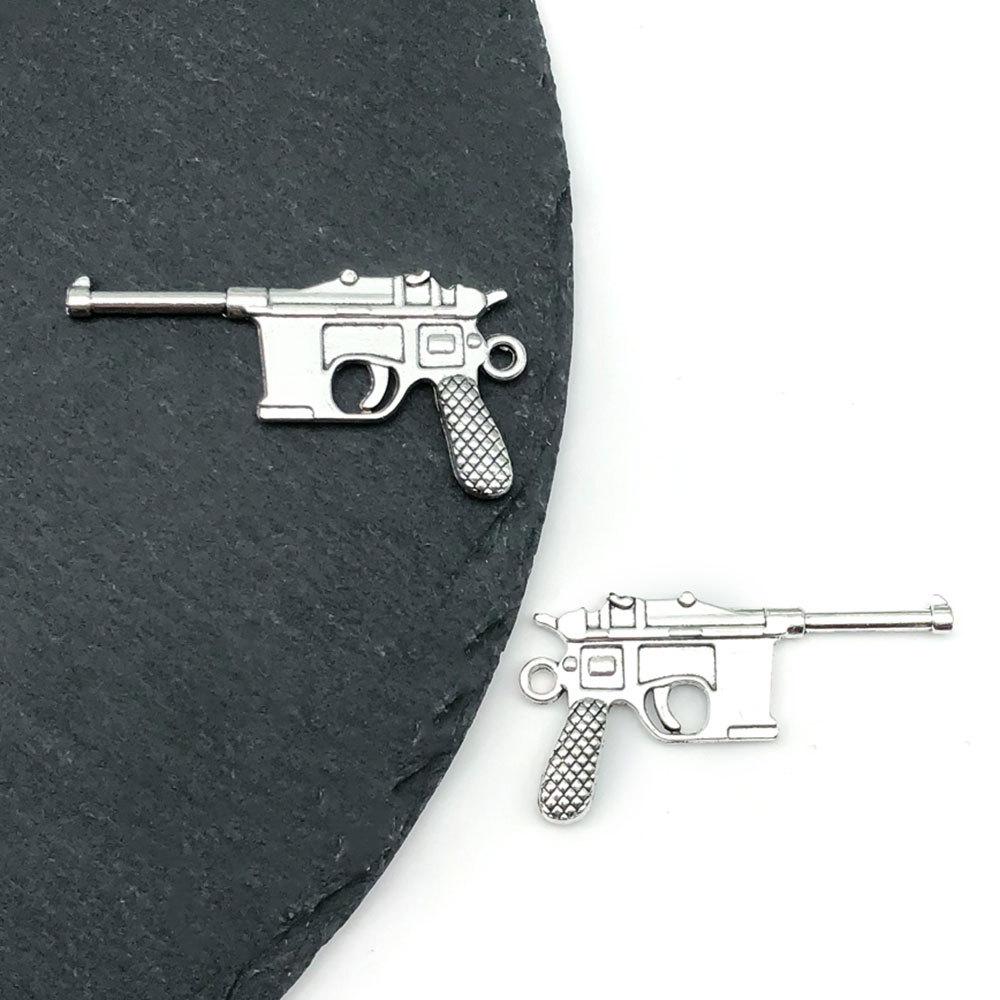 Ожерелье и браслет из сплава в стиле ретро с подвеской «Пуля»