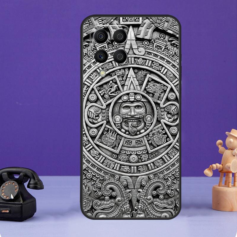 Чехол с рисунком из дерева и календарем майя для Samsung Galaxy M12 M32 M52 M55 M13 M33 M53 M14 M34 M54 M20 M30s M31s M51 M31 M21