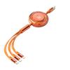 3 в 1 120 Вт Кабель для быстрой зарядки Совместимый Для IPhone Android Micro USB Lighting Type C 6A Выдвижной Зарядное устройство Кабель для передачи данных