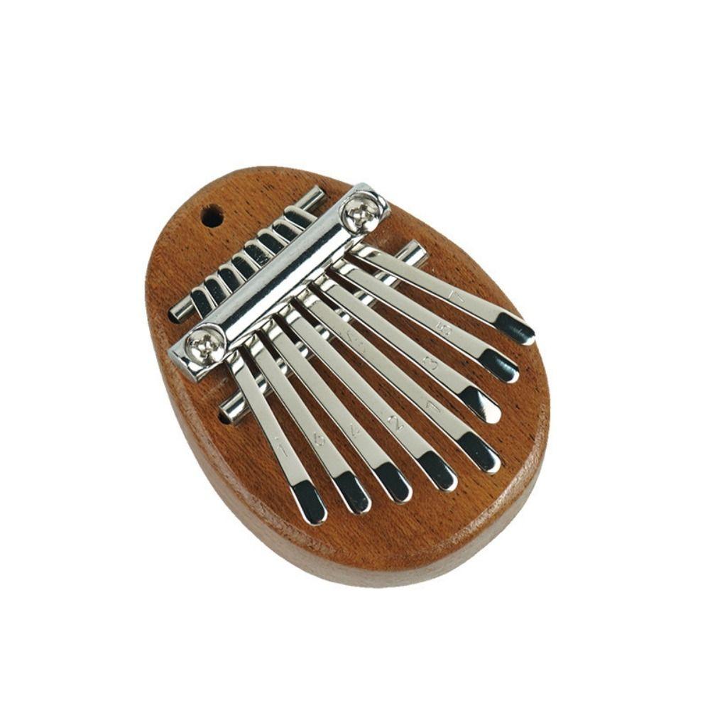 Easy-to-Learn 8 Keys Kalimba Marimba Thumb Piano Necklace Finger Piano Beginners