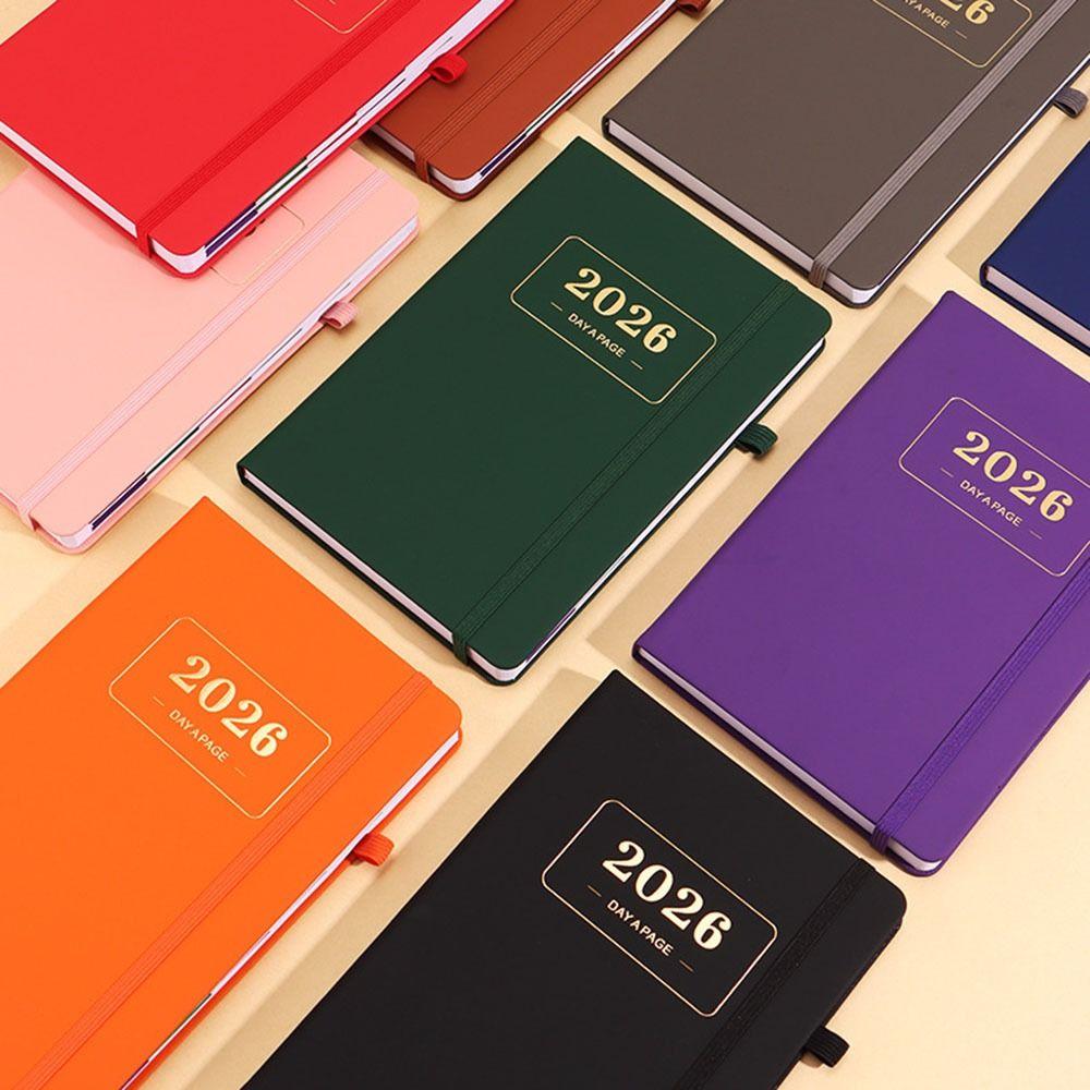 Waterproof A5 Planner Notebook PU Leather Agenda Notepad Thick Paper Calendar Book Appointment