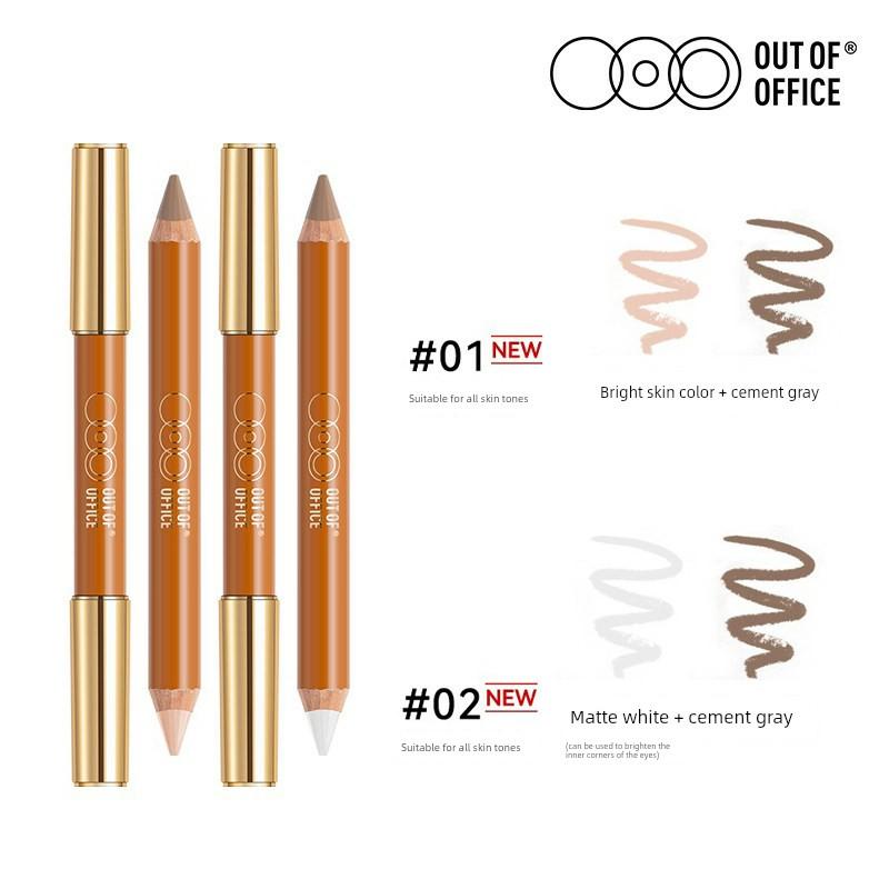 Ooo Dual-Ended Contouring Pen, Nose Shadow Pen, Out of Office Shadow and Highlight Blush All-In-One Pen, Nose Shadow for Women