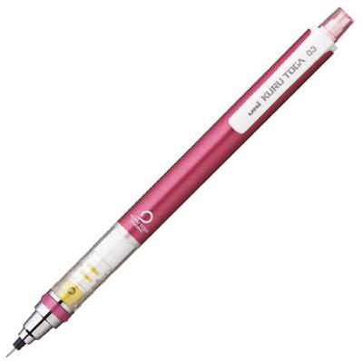 Mitsubishi Pencil Механический карандаш Kuru Toga с механизмом автоматического вращения грифеля 0,3 мм, розовый, M34501P.13