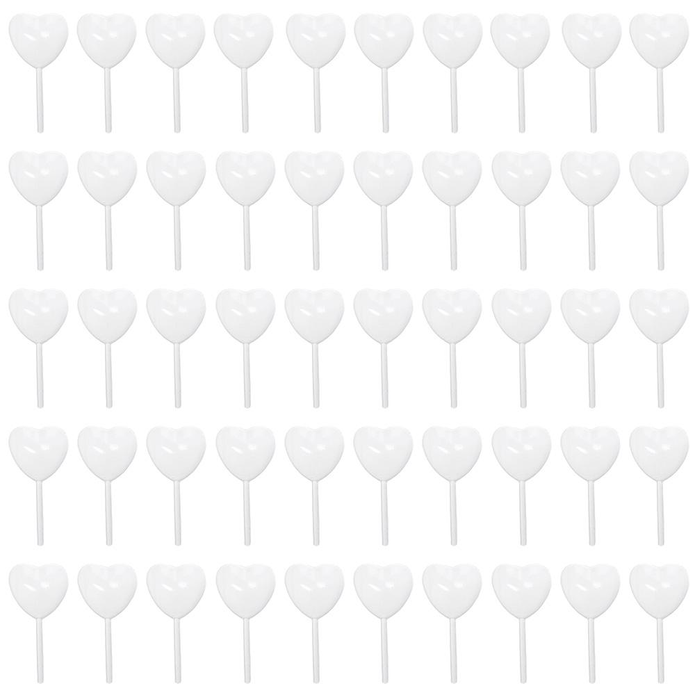 50pcs 4ml Plastic Squeeze Dropper Heart Shape Liquid Transfer Pipettes Holiday Decoration