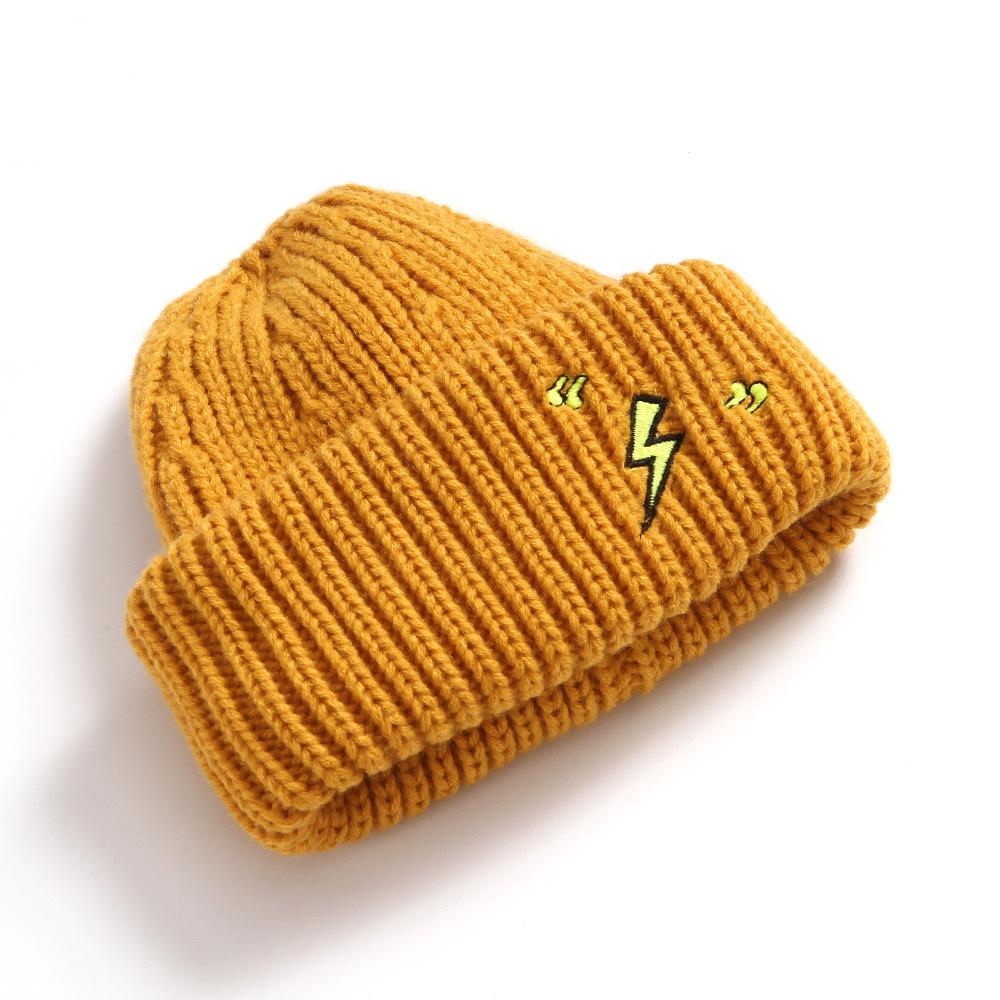 Модная шапка для мужчин и женщин, вязаная шапка унисекс, зимняя шерстяная вышитая теплая шапка для женщин, модные аксессуары