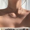 Японское и корейское популярное, простое темпераментное ожерелье из искусственного жемчуга, нишевый дизайн, ins-стиль для многослойного ношения