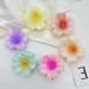 8cm Gradient Flower Hair Clip Women Korean Sweet Hair Claws Crab Clamp Barrettes Girl Hawaiian Headwear Accessories