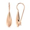 Простые Блестящие Серьги-Подвески Модные Серьги-Капли Цвета Розового Золота Для Женщин Высококачественные Ежедневные Тонкие Украшения