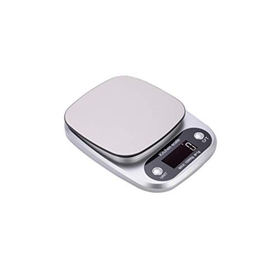 Accurate Household 10kg Electronic Digital Food Diet Weighing Kitchen Scale Stainless Steel Black High Precision with Auto-Tare