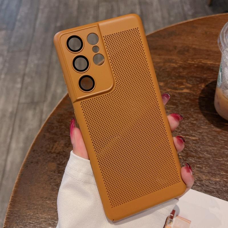 Применимо для Samsung S11UItra дышащий теплоотводящий сетчатый чехол для мобильного телефона S11 матовая линза всесторонний NOTE11 жесткий чехол