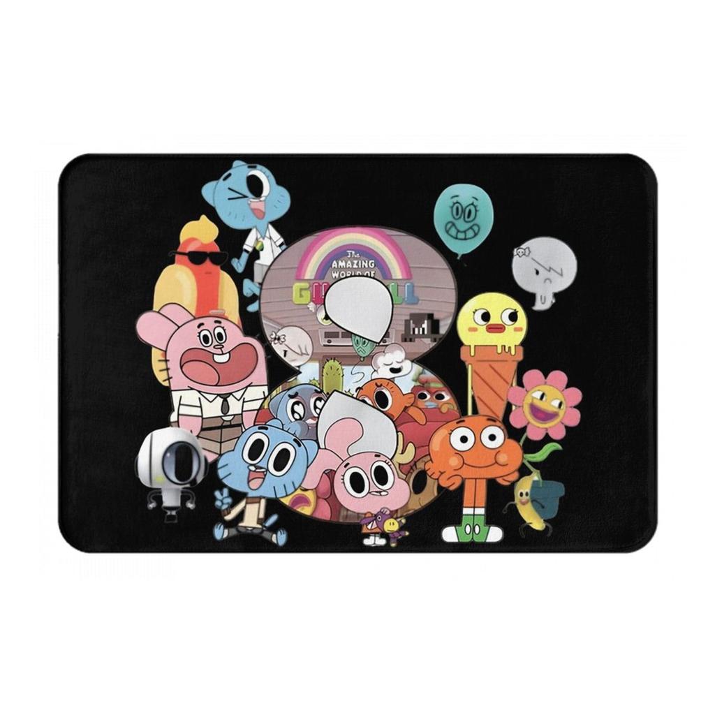 The Amazing World Gumball Cartoon Non-slip Doormat Floor Mat Dust-proo Carpet Rug for Kitchen Entrance Home Balcony Footpad Mats