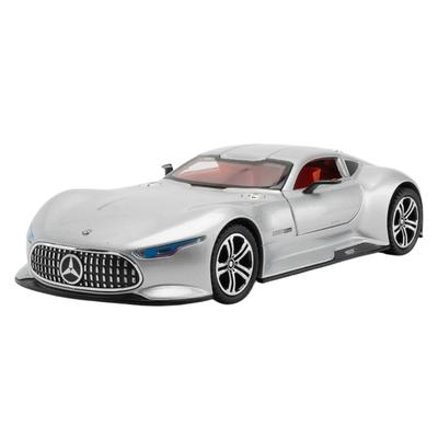 Литье под давлением 1:24 Mercedes-Benz AMG Vision Gran Turismo Гоночный автомобиль, Литой металлический Pull-Back Модель, Белый