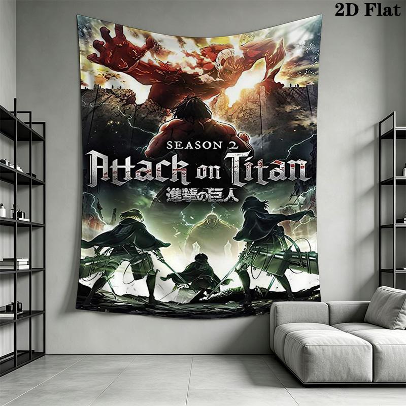 Attack Titan Levi Wall Tapestry Tapestry Background Cloth Wallmounted Work Of Art Christmas Gift Home Decor