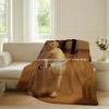 Funny Emoticons Cat meme Blanket For Sofa Office Bed Plane Travel Sleep Read Relax Camping Soft And Warm