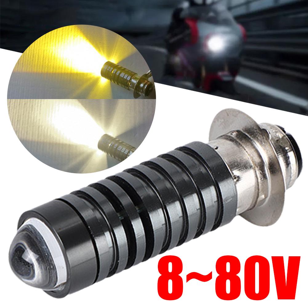 Accessories 12v Led Motorcycle Light Dual Color P15d Auxiliary Spotlight Headlight H4 Bulbs Lamp 3000k/6000k U2t0