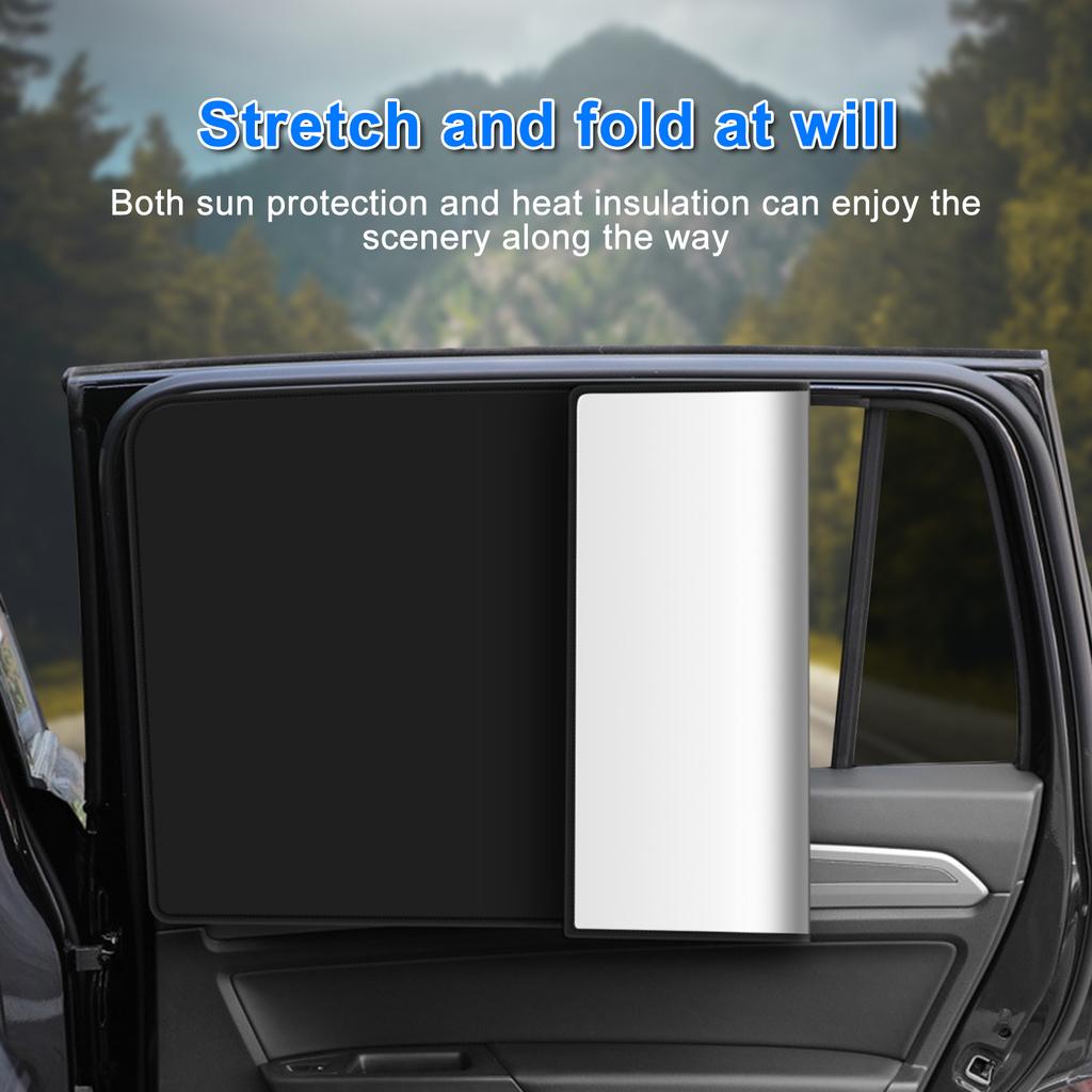4 PCS Car Side Window Sun Shades, Magnetic Front Rear Window Shades for Sun Heat Blocking Amp;amp;amp; UV Protection.