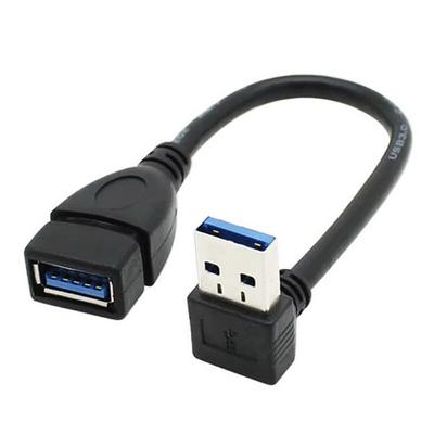 Кабель переходник SUNROZ угловой USB 3.0 - USB 3.0 (штекер/разъем) Down Вниз, 23см (A486850)