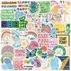 50 Cartoon Mental Health Graffiti Stickers Decorate Guitar Notebook Suitcase DIY Waterproof