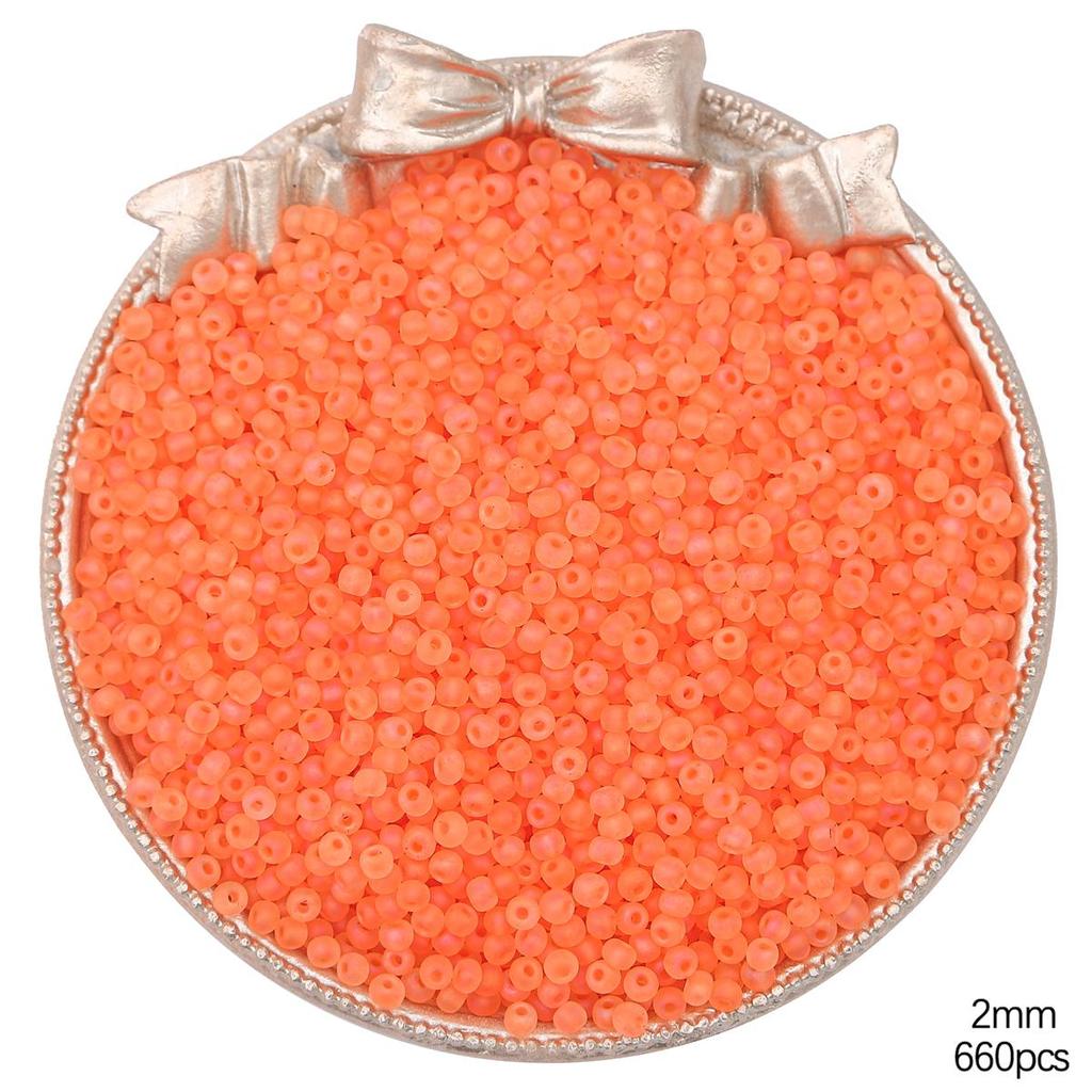 Высококачественные матовые стеклянные бусины-бисер разных цветов для изготовления украшений своими руками