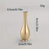 1PC Mini Vintage Vase Ornament Home Decoration Retro Brass Flower Bottle Figurines Decorative Crafts