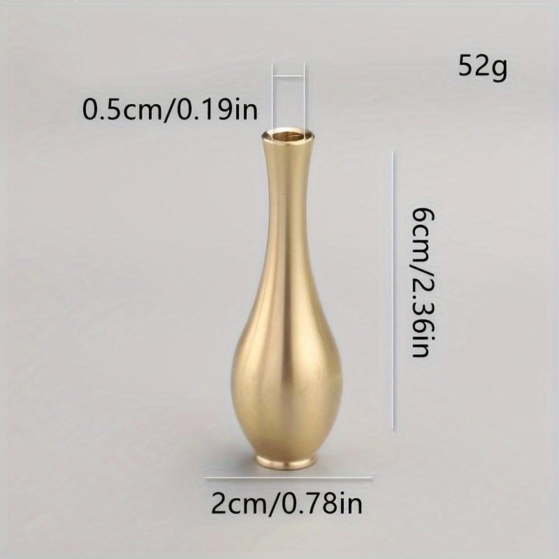 1PC Mini Vintage Vase Ornament Home Decoration Retro Brass Flower Bottle Figurines Decorative Crafts