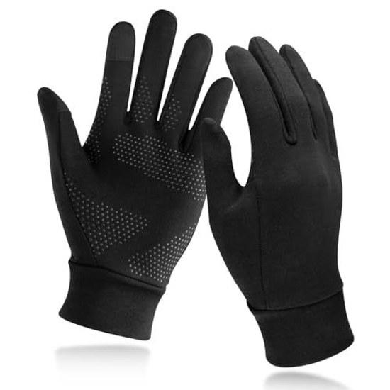 Unigear running gloves cold weather smartphone compatible fleece lined non-slip 3D design hiking cycling outdoor activities commuting camping autumn
