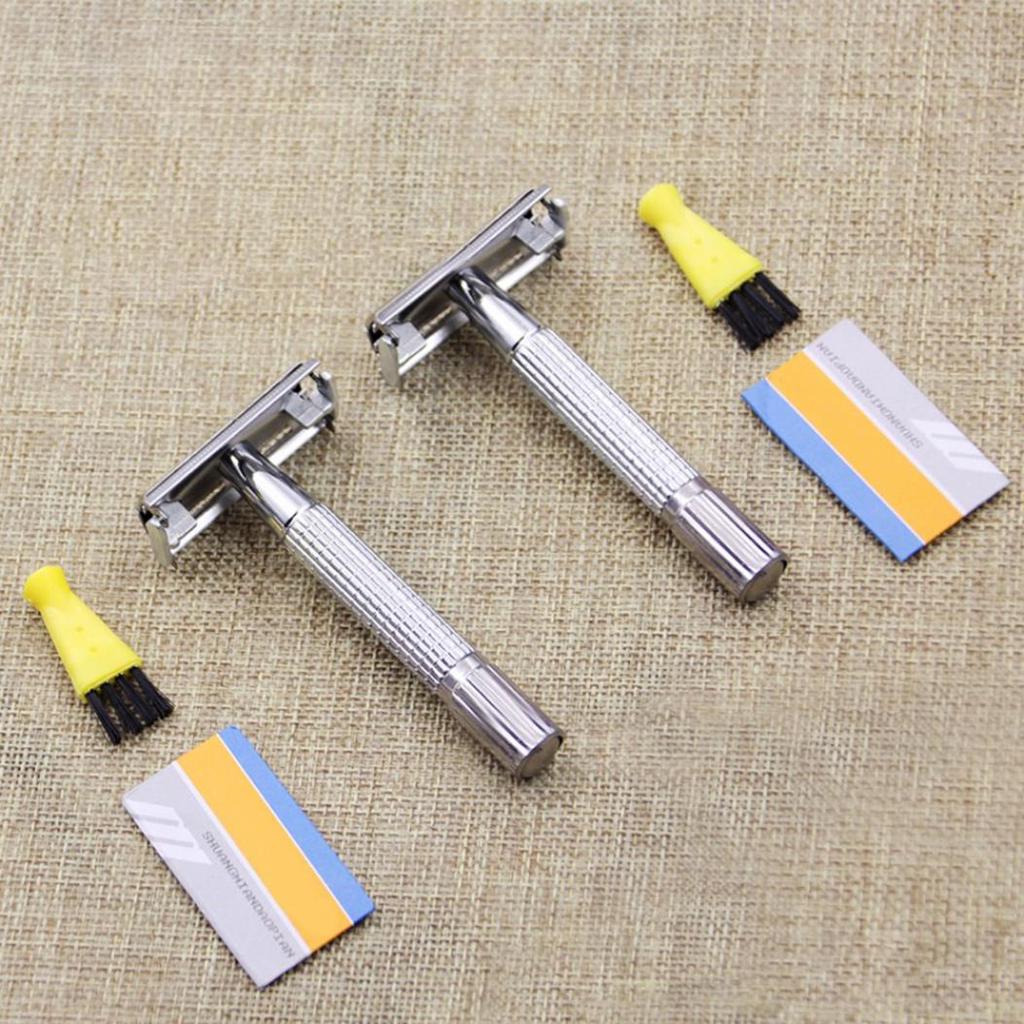 Men's Classic Manual Two-Blade Hair Removal Blade Beard Trimmer Razor