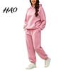Women Casual Streetwear Women's Two Piece Tracksuit Set, Long Sleeve Hoodie & High Waisted Joggers Sweatpants, Sportswear Matching Outfit for